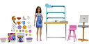 バービー バービー人形 Barbie Relax and Create Art Studio, Doll (11.5 inches), 25+ Creation...