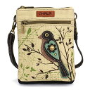 chala バッグ パッチ カバン かわいい CHALA Double Pocket Xbody Women RFID Protected Canvas Cro...