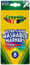 クレヨラ アメリカ 海外輸入 知育玩具 Crayola Ultra Clean Washable Markers, Fine Line , School Sup...