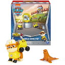 パウパトロール アメリカ直輸入 おもちゃ PAW Patrol, Big Truck Pups Rubble Action Figure with Clip-on Rescue Drone, Command Center Pod and Animal Friend Kids Toys Ages 3 and upパウパトロール アメリカ直輸入 おもちゃ