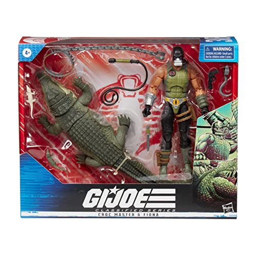 G.I.ジョー おもちゃ フィギュア アメリカ直輸入 映画 G.I. Joe Classified Series Croc Master & Fiona Action Figures 38 Collectible Premium Toys With Accessories 6-Inch-Scale Custom Package ArtG.I.ジョー おもちゃ フィギュア アメリカ直輸入 映画