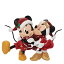 エネスコ Enesco 置物 インテリア 海外モデル アメリカ Enesco Disney Showcase Holiday Mickey and Minnie Mouse Kiss Figurine, 6.3 Inch, Multicolorエネスコ Enesco 置物 インテリア 海外モデル アメリカ