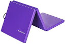 ヨガマット フィットネス BalanceFrom Three Fold Folding Exercise Mat with Carrying Handles f...