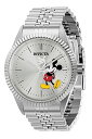 rv CBN^ CrN^ Y Invicta 37850 Silver Dial with Silver Band Disney Limited Edition Mickey Mouse Men's 43mm Stainless Steel Watchrv CBN^ CrN^ Y