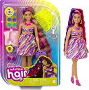 バービー バービー人形 Barbie Totally Hair Doll, Flower-Themed with 8.5-inch Fantasy Hair &...