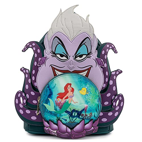 クリスタルボール ラウンジフライ アメリカ 日本未発売 バッグ コラボ Loungefly Disney Villains Scene Ursula Crystal Ball Womens Double Strap Shoulder Bag Purse, One Sizeラウンジフライ アメリカ 日本未発売 バッグ コラボ