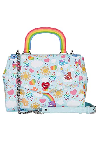 ラウンジフライ アメリカ 日本未発売 バッグ コラボ 【送料無料】Loungefly Care Bears Aop Rainbow Handle Crossbody Care Bears One Sizeラウンジフライ アメリカ 日本未発売 バッグ コラボ