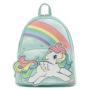 ラウンジフライ アメリカ 日本未発売 バッグ コラボ Loungefly My Little Pony Rainbow Mini Backpack Light ...