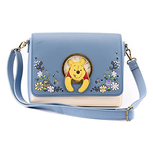ラウンジフライ アメリカ 日本未発売 バッグ コラボ Loungefly Winnie The Pooh 95th Anniversary Crossbody Bag Light Blueラウンジフライ アメリカ 日本未発売 バッグ コラボのサムネイル