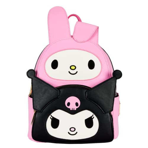 ラウンジフライ アメリカ 日本未発売 バッグ コラボ 【送料無料】Loungefly Sanrio Hello Kitty My Melody Kuromi Double Pocket Adult Womens Double Strap Shoulder Bag Purseラウンジフライ アメリカ 日本未発売 バッグ コラボ