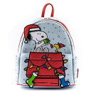 ラウンジフライ アメリカ 日本未発売 バッグ コラボ Loungefly Peanuts Gift Giving Snoopy and Woodstock Womens Double Strap Shoulder Bag Purseラウンジフライ アメリカ 日本未発売 バッグ コラボ