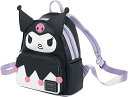 ラウンジフライ アメリカ 日本未発売 バッグ コラボ Loungefly Sanrio Hello Kitty Kuromi Cosplay Adult Womens Double Strap Shoulder Bag Purseラウンジフライ アメリカ 日本未発売 バッグ コラボ