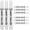 海外輸入品 ダーツ シャフト TARGET Darts Pro Grip Shafts ? Set of 9 | Clear, Medium (48mm) | ...