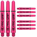 海外輸入品 ダーツ シャフト TARGET Darts Pro Grip Shafts ? Set of 9 | Pink, Medium (48mm) | D...