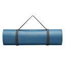 K}bg tBbglX Gaiam Extra-Thick Yoga Fitness Mat and Exercise Mat with Non-Slip Texture and Easy Carry Strap - Ideal for Floor Workouts and Everyday Yoga - Supportive and Portable, Blue, 10mm,1 EAK}bg tBbglX