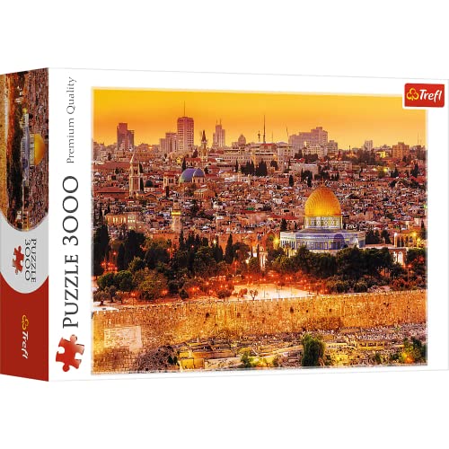 ジグソーパズル 海外製 アメリカ Trefl The Roofs of Jerusalem 3000 Piece Jigsaw Puzzle Red 46