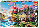 ジグソーパズル 海外製 アメリカ Educa - Lighthouse Near The Ocean - 3000 Piece Jigsaw Puzzle - ...