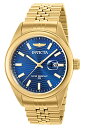 rv CBN^ CrN^ Y Invicta Men's Aviator 38412 Blue Dial Quartz Watch (One Size, Gold)rv CBN^ CrN^ Y