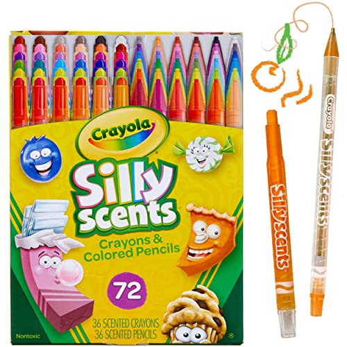 クレヨラ アメリカ 海外輸入 知育玩具 Crayola Silly Scents Twistables, Scented Crayons & Colored Pencils, School Supplies, 72 Count [Amazon Exclusive]クレヨラ アメリカ 海外輸入 知育玩具