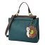 chala バッグ パッチ カバン かわいい CHALA Charming Satchel with Adjustable Strap - Hedgehog - Turquoisechala バッグ パッチ カバン かわいい