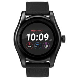 タイメックス スマートウォッチ メンズ 腕時計 タイメックス メンズ iConnect by Timex TW5M31500 Classic Round Black Smartwatch, Black Silicone Strap腕時計 タイメックス メンズ