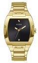腕時計 ゲス GUESS メンズ GUESS Men's Trend Casual Tonneau Diamond 43mm Watch ? Black Dia...