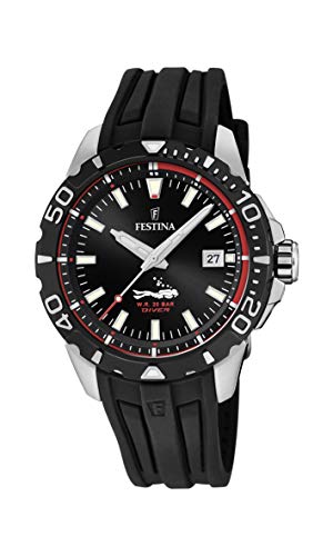 腕時計 フェスティナ フェスティーナ スイス メンズ Festina Men's Divers Collection Stainless Steel Quartz Diving Watch with Rubber Strap, Black, 22 (Model: F20462/2)腕時計 フェスティナ フェスティーナ スイス メンズ