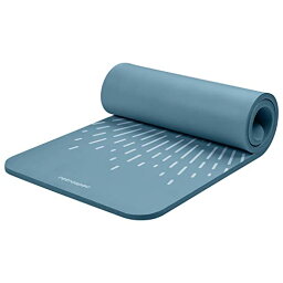 ヨガマット フィットネス Retrospec Solana Yoga Mat 1" Thick w/Nylon Strap for Men & Women - Non Slip Exercise Mat for Home Yoga, Pilates, Stretching, Floor & Fitness Workouts, Blue Mistヨガマット フィットネス