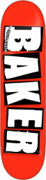デッキ スケボー スケートボード 海外モデル 直輸入 Baker Brand Logo Skateboard Deck (White/Red) 8.5"デッキ スケボー スケートボード 海外モデル 直輸入