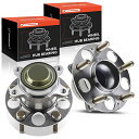 自動車パーツ 海外社外品 修理部品 A-Premium 2 x Rear Wheel Bearing and Hub Assembly with 5-Lug C...