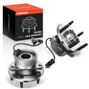 自動車パーツ 海外社外品 修理部品 A-Premium 2 x Front Wheel Bearing and Hub Assembly with ABS & ...