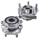 自動車パーツ 海外社外品 修理部品 A-Premium 2 x Front Wheel Bearing and Hub Assembly with 5-Lug ...