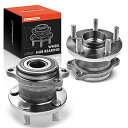 自動車パーツ 海外社外品 修理部品 A-Premium 2 x Rear Wheel Bearing and Hub Assembly with 5-Lug C...