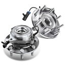 自動車パーツ 海外社外品 修理部品 A-Premium 2 x Front Wheel Bearing and Hub Assembly with ABS & ...
