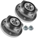 自動車パーツ 海外社外品 修理部品 A-Premium 2 x Front Wheel Bearing and Hub Assembly Compatible ...
