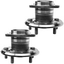 自動車パーツ 海外社外品 修理部品 A-Premium 2 x Rear Wheel Bearing and Hub Assembly with ABS Rin...