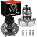 自動車パーツ 海外社外品 修理部品 A-Premium 2 x Rear Wheel Bearing and Hub Assembly with ABS & 5...