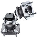 自動車パーツ 海外社外品 修理部品 A-Premium 2 x Rear Wheel Bearing and Hub Assembly with 4-Lug C...