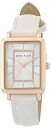 rv ANC fB[X Anne Klein Women's Japanese Quartz Dress Watch with Faux Leather Strap, Ivory, 14 (Model: AK/3820RGIV)rv ANC fB[X