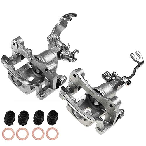 自動車パーツ 海外社外品 修理部品 A-Premium Disc Brake Caliper Assembly with Bracket Compatible with Select Nissan and Infiniti Models - Maxima 2001-2003, I35 2002-2004, I30 2001, V6 3.0L, V6 3.5L - Rear Driver and Pas自動車パーツ 海外社外品 修理部品