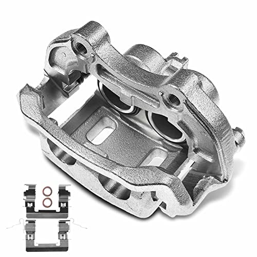 自動車パーツ 海外社外品 修理部品 A-Premium Disc Brake Caliper Assembly with Bracket Compatible with Select Nissan and Infiniti Models - 350Z 2006-2009, G35 2005-2007 - Front Left Driver Side自動車パーツ 海外社外品 修理部品