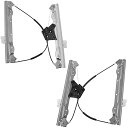 自動車パーツ 海外社外品 修理部品 A-Premium Power Electric Window Regulator Without Motor Compatible with Chrysler 200 2011-2014 (Sedan Body Style Only) & Dodge Avenger 2011-2014 Sedan, Front Side 2-PC Set自動車パーツ 海外社外品 修理部品