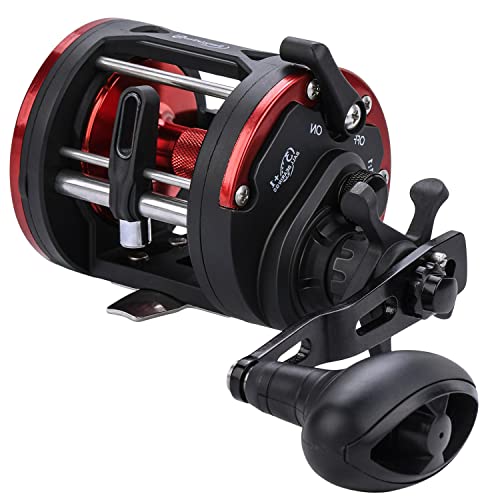 リール 釣り道具 フィッシング 海外直輸入 Sougayilang Trolling Reel Level Wind Conventional Reel Graphite Body Fishing Reel, Durable Stainless-Steel, Large Line Capacity-DTR40 Left Handleリール 釣り道具 フィッシング 海外直輸入