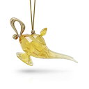 スワロフスキー クリスタル 置物 オーナメント SWAROVSKI Swarovski Aladdin Magic Lamp Ornament, Yellow ...
