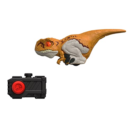 ジュラシックワールド JURASSIC WORLD おもちゃ フィギュア 恐竜映画 Mattel Jurassic World Dominion Uncaged Click Tracker Atrociraptor Tiger, Interactive Toy Dino with Motion Sound, Clickジュラシックワールド JURASSIC WORLD おもちゃ フィギュア 恐竜映画