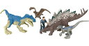 ジュラシックワールド JURASSIC WORLD おもちゃ フィギュア 恐竜映画 Mattel Jurassic World Dominion Chaotic Cargo Pack of 5 Mini Figures, 1 Human 4 Dinosaur Toys in Cargo Truck-Themed Pacジュラシックワールド JURASSIC WORLD おもちゃ フィギュア 恐竜映画