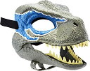 ジュラシックワールド JURASSIC WORLD おもちゃ フィギュア 恐竜映画 Mattel Jurassic World Dominion Velociraptor Blue Dinosaur Mask, Movie-inspired Role Play Toy with Opening Jaw, Realisticジュラシックワールド JURASSIC WORLD おもちゃ フィギュア 恐竜映画