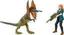 ジュラシックワールド JURASSIC WORLD おもちゃ フィギュア 恐竜映画 Mattel Jurassic World Dominion Human and Dino Pack, Claire Dilophosaurus Action Figure Toys and Accessoriesジュラシックワールド JURASSIC WORLD おもちゃ フィギュア 恐竜映画