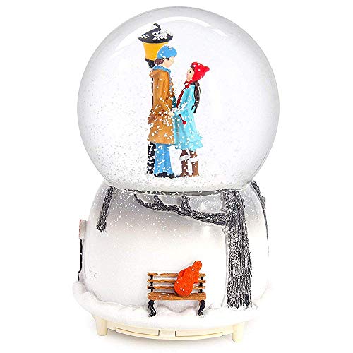 スノーグローブ 雪 置物 インテリア 海外モデル SURPRIZON Personalized Snow Globe Musical Box with Colorful Changing LED Lights, Home D cor Christmas Brithday Valentine 039 s Day Gift (Romantic 1)スノーグローブ 雪 置物 インテリア 海外モデル