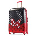 スーツケース キャリーバッグ ビジネスバッグ ビジネスリュック バッグ American Tourister Disney Hardside Luggage with Spinner Wheels, Minnie Mouse Red Bow, Checked-Large 28-Inchスーツケース キャリーバッグ ビジネスバッグ ビジネスリュック バッグ